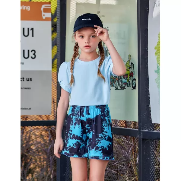 Arshiner Girls T Shirts Twist Short Sleeve Summer Shirts Fashion Crewneck Tops Tee Blouse