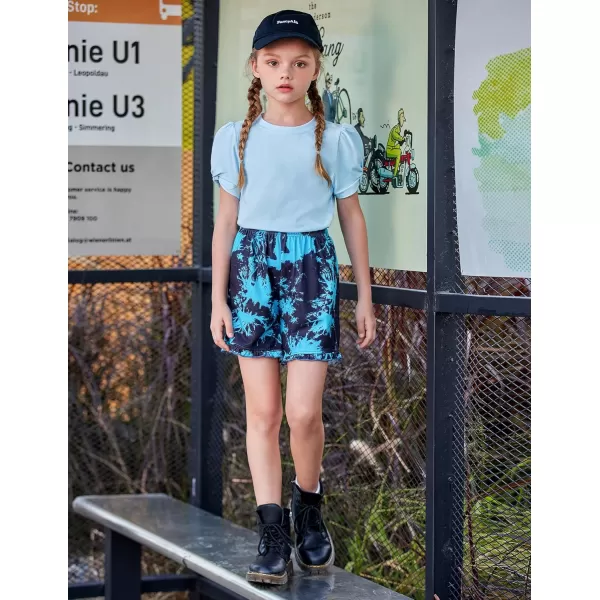 Arshiner Girls T Shirts Twist Short Sleeve Summer Shirts Fashion Crewneck Tops Tee Blouse