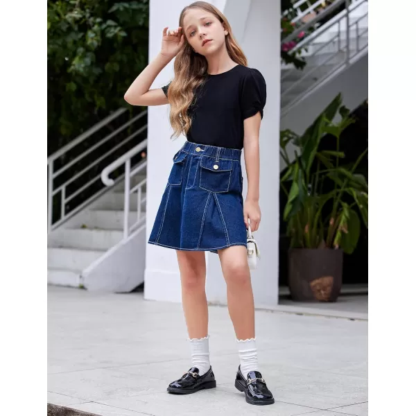 Arshiner Girls T Shirts Twist Short Sleeve Summer Shirts Fashion Crewneck Tops Tee Blouse