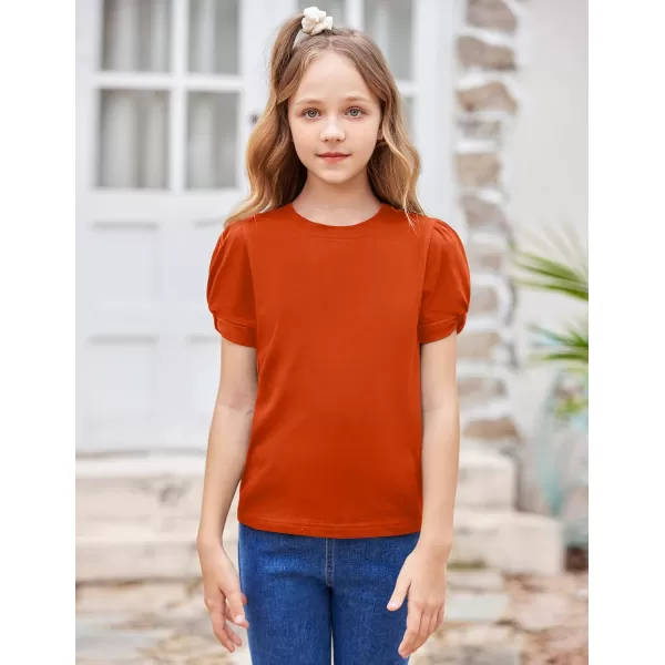 Arshiner Girls T Shirts Twist Short Sleeve Summer Shirts Fashion Crewneck Tops Tee Blouse