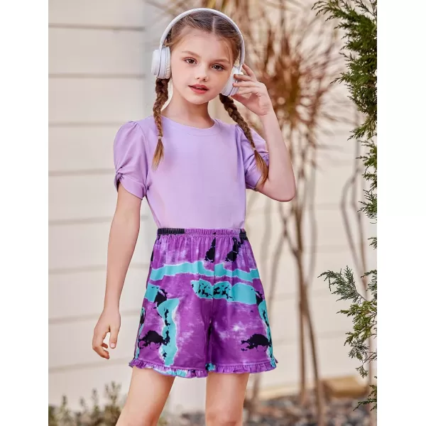 Arshiner Girls T Shirts Twist Short Sleeve Summer Shirts Fashion Crewneck Tops Tee Blouse