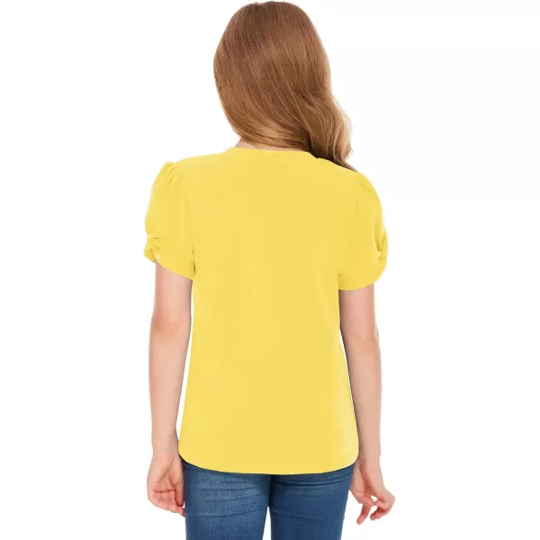 Arshiner Girls T Shirts Twist Short Sleeve Summer Shirts Fashion Crewneck Tops Tee Blouse