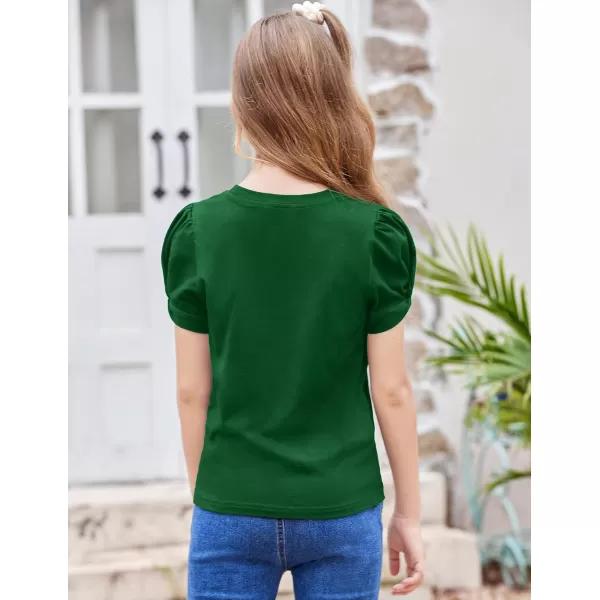Arshiner Girls T Shirts Twist Short Sleeve Summer Shirts Fashion Crewneck Tops Tee Blouse