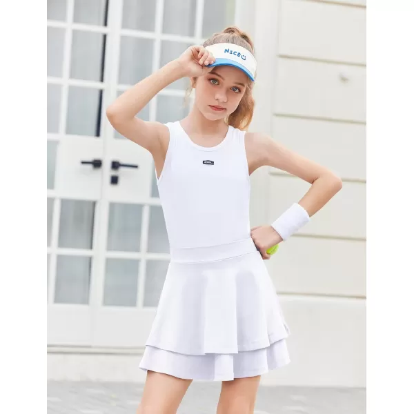 Arshiner Girls Tennis Skirt with Shorts High Waisted Active Skort Running Workout Athletic Golf Skirts with Pockets
