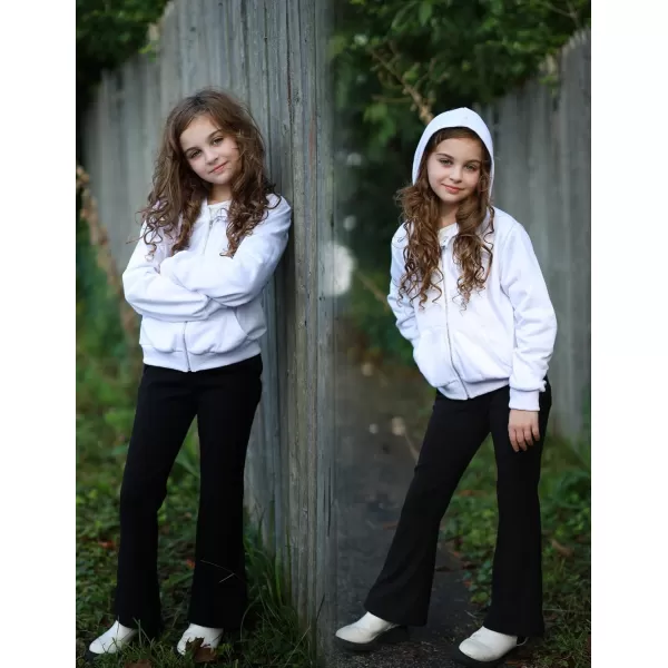 Arshiner Girls Zip Up Cropped Hoodies Casual Long Sleeve Sweatshirts Jackets with Pockets