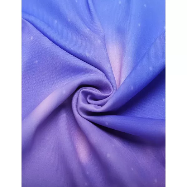 Arshiner Kid Girls Long Sleeve Color Gradient Gymnastics Leotard Shiny Diamond Ballet Dance One Piece Outfit