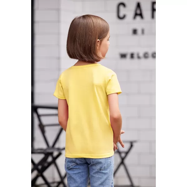 Arshiner Kids 2 Pack Short Sleeve Tees Girls Basic Tees 2pcs Shirt for Tie Dye