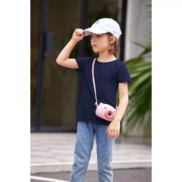 Arshiner Kids 2 Pack Short Sleeve Tees Girls Basic Tees 2pcs Shirt for Tie Dye