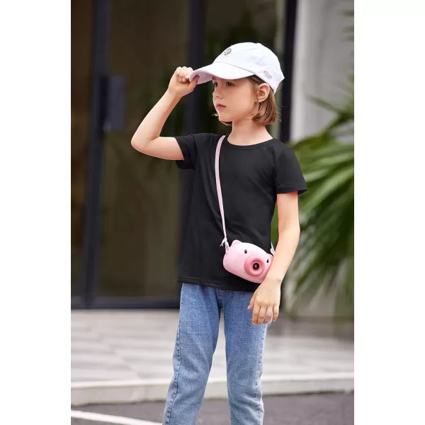 Arshiner Kids 2 Pack Short Sleeve Tees Girls Basic Tees 2pcs Shirt for Tie Dye
