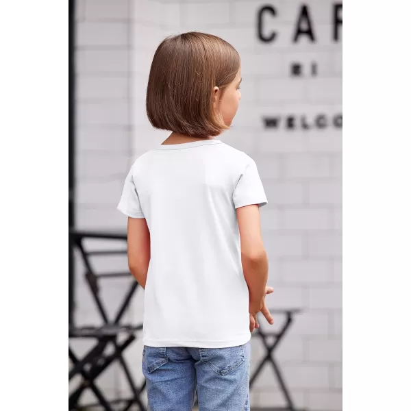 Arshiner Kids 2 Pack Short Sleeve Tees Girls Basic Tees 2pcs Shirt for Tie Dye