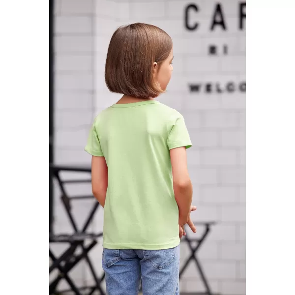 Arshiner Kids 2 Pack Short Sleeve Tees Girls Basic Tees 2pcs Shirt for Tie Dye