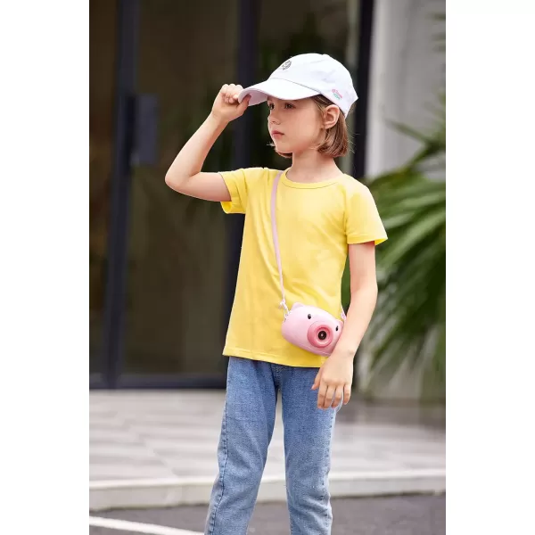 Arshiner Kids 2 Pack Short Sleeve Tees Girls Basic Tees 2pcs Shirt for Tie Dye