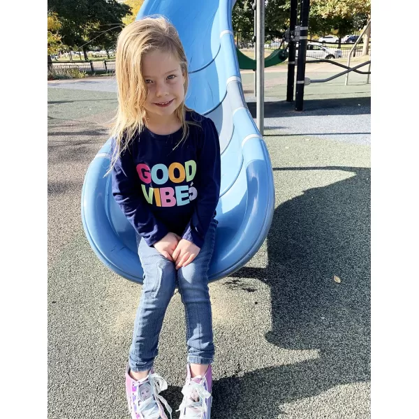Arshiner Kids 3 Pack Long Sleeve Tees Girls Tees 3pcs Shirts