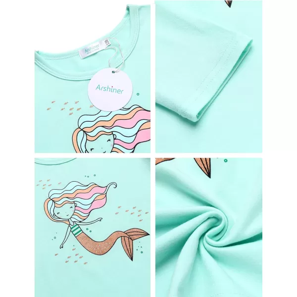 Arshiner Kids 3 Pack Long Sleeve Tees Girls Tees 3pcs Shirts