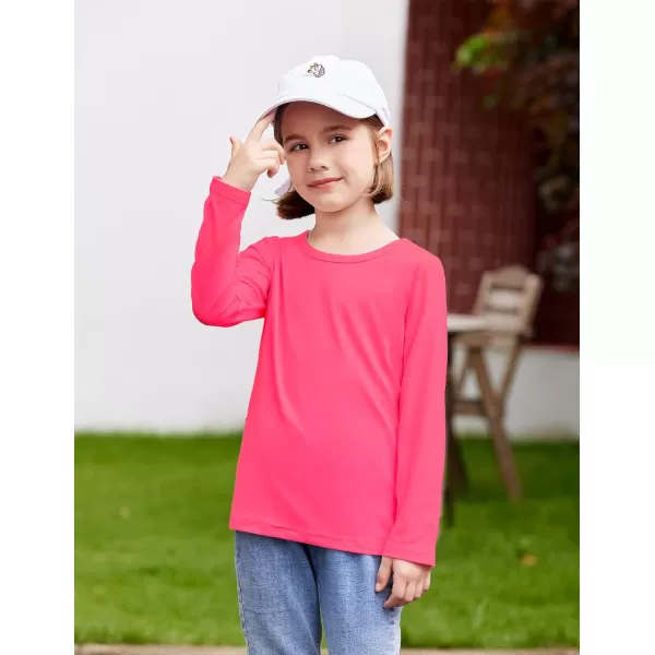 Arshiner Kids 3 Pack Long Sleeve Tees Girls Tees 3pcs Shirts