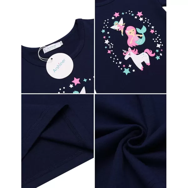 Arshiner Kids 3 Pack Long Sleeve Tees Girls Tees 3pcs Shirts