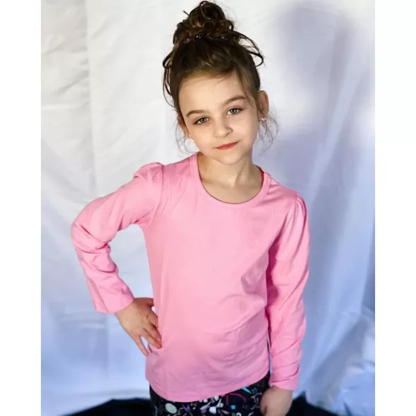 Arshiner Kids 3 Pack Long Sleeve Tees Girls Tees 3pcs Shirts