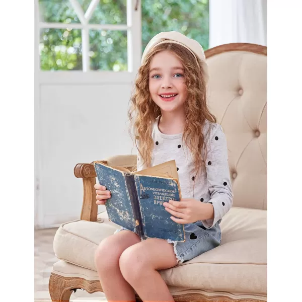 Arshiner Kids 3 Pack Long Sleeve Tees Girls Tees 3pcs Shirts