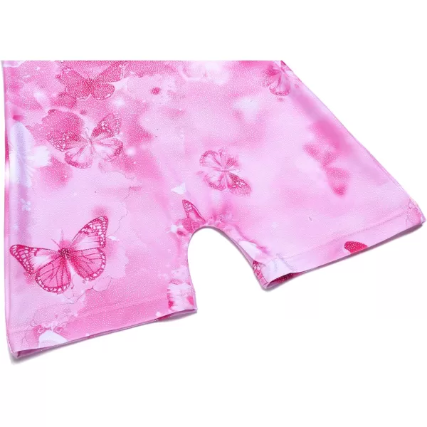Arshiner Leotards for Girls Gymnastics with Shorts Color Gradient Shiny Diamond Kids Biketard