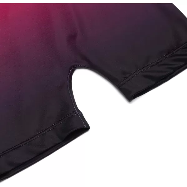Arshiner Leotards for Girls Gymnastics with Shorts Color Gradient Shiny Diamond Kids Biketard
