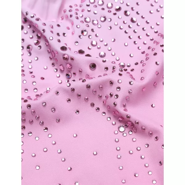 Arshiner Leotards for Girls Gymnastics with Shorts Color Gradient Shiny Diamond Kids Biketard