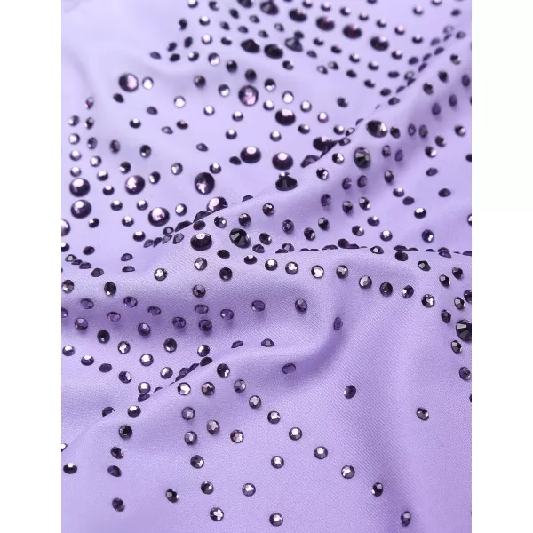 Arshiner Leotards for Girls Gymnastics with Shorts Color Gradient Shiny Diamond Kids Biketard