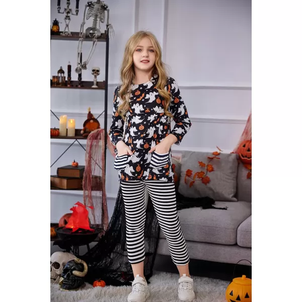 Arshiner Little Girls' Pajama Sets Clothing Sets Bunny Long Sleeve Outfits 2 PCS Top Leggings Sets
