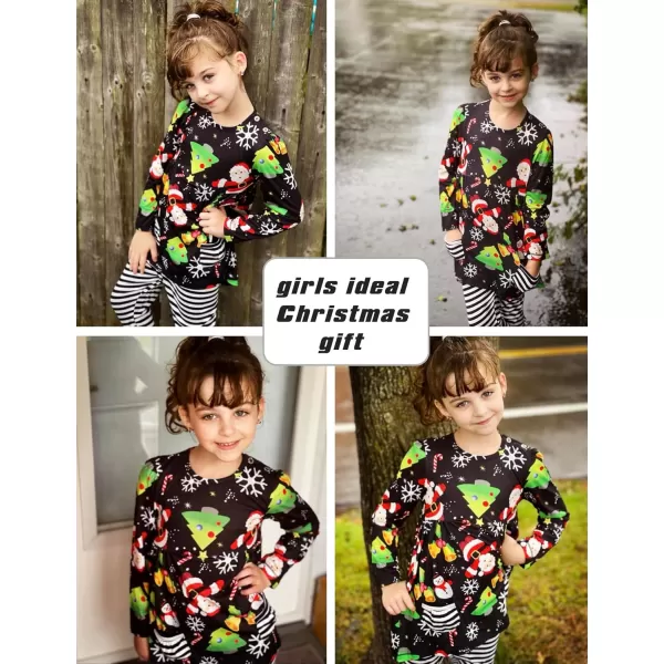 Arshiner Little Girls' Pajama Sets Clothing Sets Bunny Long Sleeve Outfits 2 PCS Top Leggings Sets