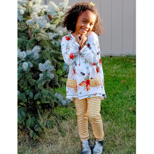 Arshiner Little Girls' Pajama Sets Clothing Sets Bunny Long Sleeve Outfits 2 PCS Top Leggings Sets