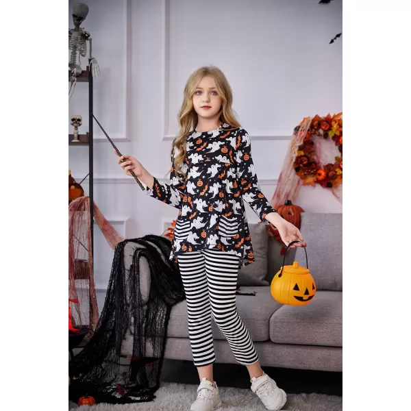Arshiner Little Girls' Pajama Sets Clothing Sets Bunny Long Sleeve Outfits 2 PCS Top Leggings Sets