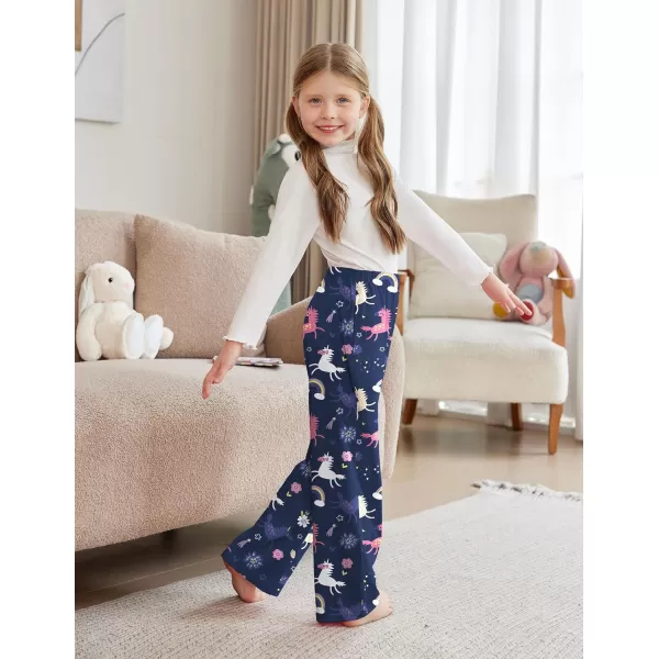 Arshiner Pajama Pants for Girls Long Sleep Plaid Pants Soft Lounge Pj Bottoms with Pockets
