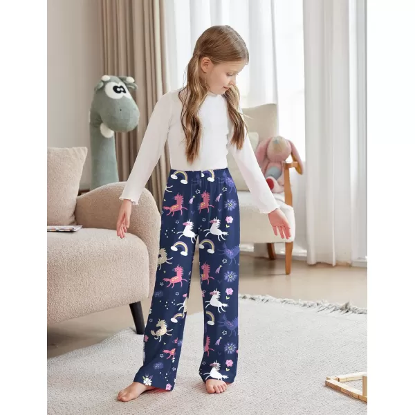 Arshiner Pajama Pants for Girls Long Sleep Plaid Pants Soft Lounge Pj Bottoms with Pockets