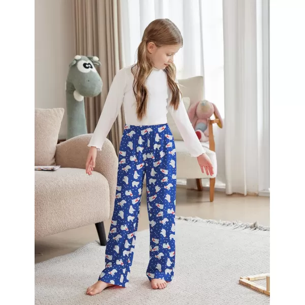Arshiner Pajama Pants for Girls Long Sleep Plaid Pants Soft Lounge Pj Bottoms with Pockets