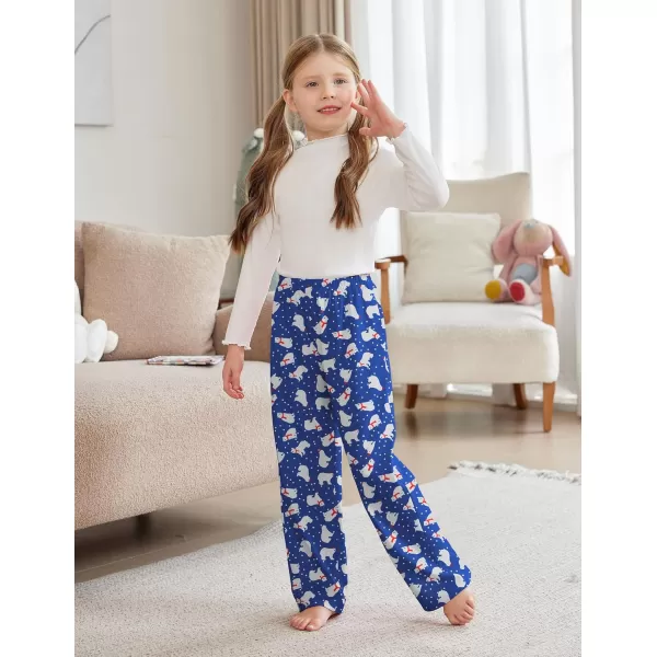 Arshiner Pajama Pants for Girls Long Sleep Plaid Pants Soft Lounge Pj Bottoms with Pockets