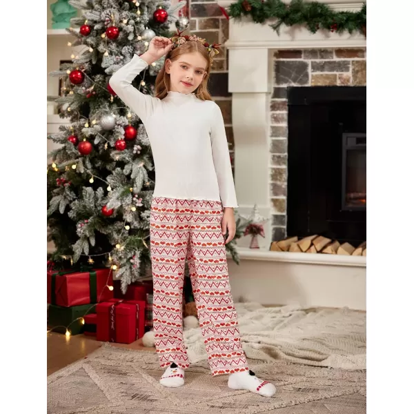 Arshiner Pajama Pants for Girls Long Sleep Plaid Pants Soft Lounge Pj Bottoms with Pockets