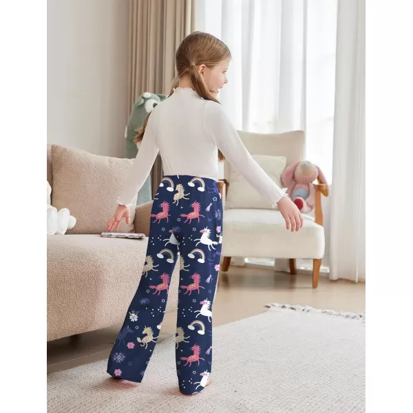 Arshiner Pajama Pants for Girls Long Sleep Plaid Pants Soft Lounge Pj Bottoms with Pockets