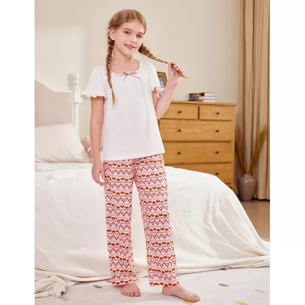 Arshiner Pajama Pants for Girls Long Sleep Plaid Pants Soft Lounge Pj Bottoms with Pockets