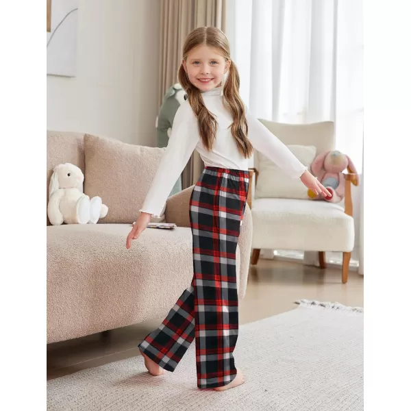 Arshiner Pajama Pants for Girls Long Sleep Plaid Pants Soft Lounge Pj Bottoms with Pockets