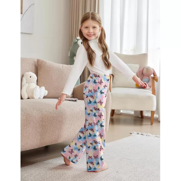 Arshiner Pajama Pants for Girls Long Sleep Plaid Pants Soft Lounge Pj Bottoms with Pockets