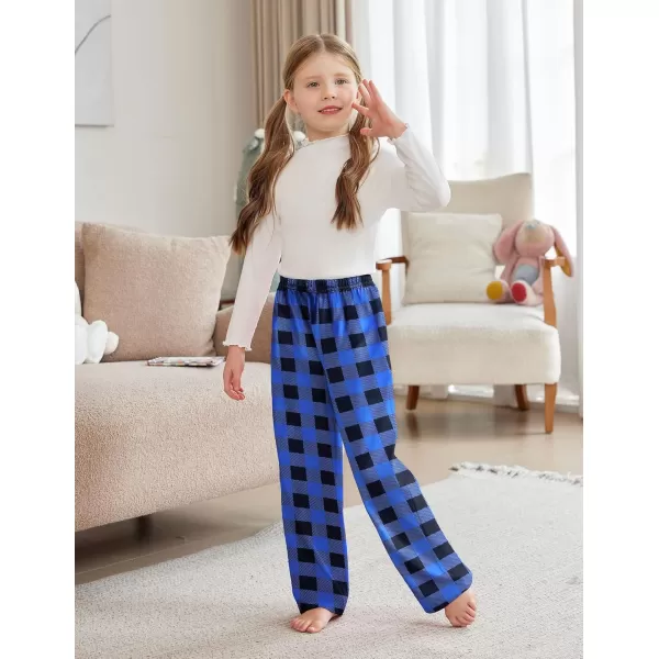 Arshiner Pajama Pants for Girls Long Sleep Plaid Pants Soft Lounge Pj Bottoms with Pockets