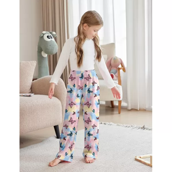 Arshiner Pajama Pants for Girls Long Sleep Plaid Pants Soft Lounge Pj Bottoms with Pockets