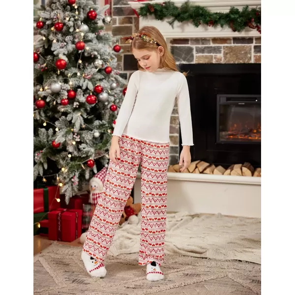 Arshiner Pajama Pants for Girls Long Sleep Plaid Pants Soft Lounge Pj Bottoms with Pockets