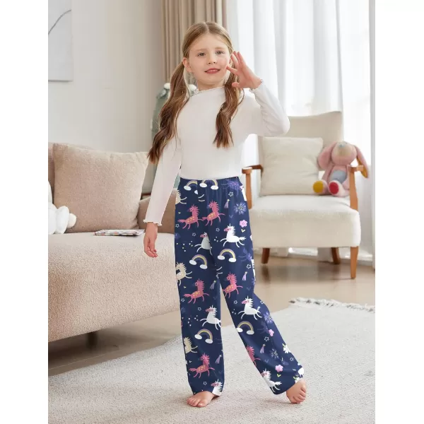 Arshiner Pajama Pants for Girls Long Sleep Plaid Pants Soft Lounge Pj Bottoms with Pockets