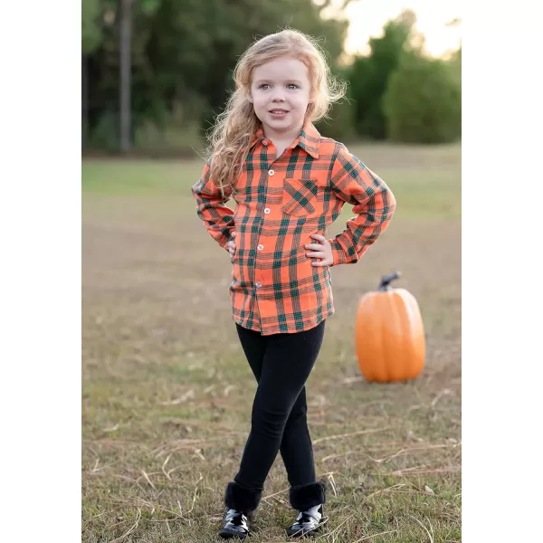 Arshiner Toddler Boys Girls Long Sleeve Plaid Shirt Button-Down Flannel T-Shirt Kids Tops