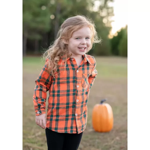 Arshiner Toddler Boys Girls Long Sleeve Plaid Shirt Button-Down Flannel T-Shirt Kids Tops