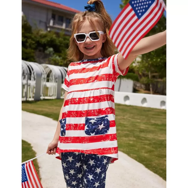 Arshiner Toddler Girls Outfits Floral Hi-Lo Tops+pants Sets Short SLeeve 2pcs Pants Sets with Pockets