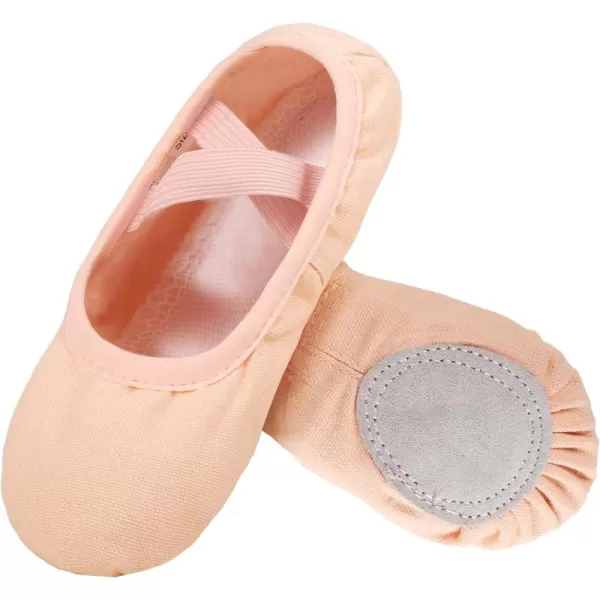 Arshiner Ballet Shoes for Girls Canvas Ballet Slippers Dance Shoes with Elastic Band for Toddler/Little Kid/Big Kid