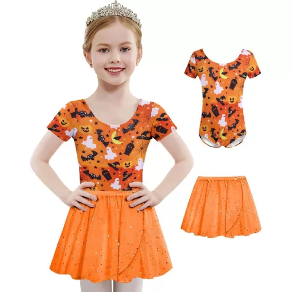 Arshiner Girls Sequin Ballet Leotards Combo Irregular Hem Dance Dresses Outfits Toddler Skirted Leotard