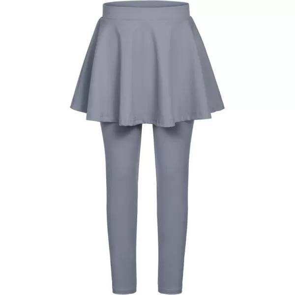 Arshiner Girls Sports Skirted Leggings Casual Ruffle Skater Skirt with Athletic Pants Pantskirts