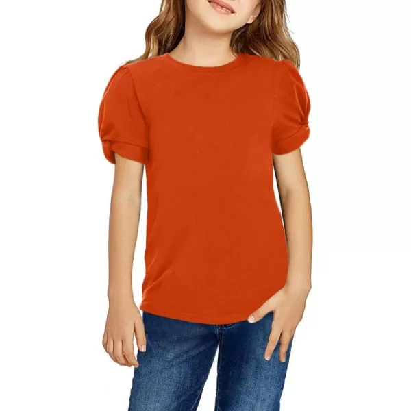 Arshiner Girls T Shirts Twist Short Sleeve Summer Shirts Fashion Crewneck Tops Tee Blouse